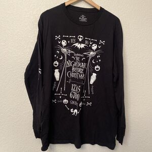 Nightmare Before Christmas - Longsleeve Shirt Black Size XL EUC